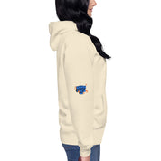 Keep calm hoodie print in the back