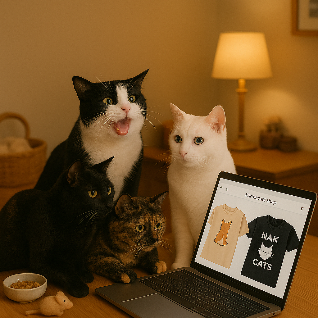 Meet Max, Milo, Molly, and Mika: The Real Cats Behind Our Rebellious Designs