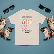Adopted AF Cat Mom T-Shirt Soft Rescue Cat Lover Tee
